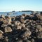 The low tide walkway to Flye Island Light (AKA Blue Hill Bay Light)