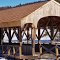 Faux covered bridge; Twin Ponds Farm, Monmouth Maine