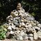 Cairn at Cox Pinnacle, highest point in Brunswick Maine