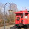 An old caboose in Clifton, Virginia