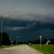 Severe thunderstorm, hail, winds 60 mile per hour. We drove through this one hour ago.