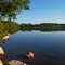 Morning view of Round Lake