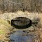 a tiny stone bridge on Wolf Creek