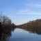 Kalamazoo River viewed from the boat access site in Bailey Park