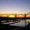 Yaquina Bay Bridge, Hwy. 101, Newport, Oregon at sunset