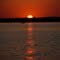 Sunset on Bungey Bay in Woman Lake
