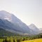 Big Timber Canyon from near the Big Timber Guard Station. Big Timber Peak to the left, Conical Peak near center