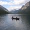 Canoers, Kintla Lake, GNP