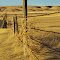 Endless miles of sky, wheat, fencing and tumbleweeds = central & eastern MT :)