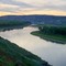 Looking west at evening sky over Missouri River from near McNulty Bottoms, July 12, 2008