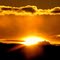 SUNSET IN ROCKY MOUNTAINS. NEAR BUTTE, MONTANA.