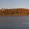 Fall Colors on Bluff across Missouri River Panorama