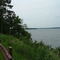 scenic overlook on mille lacs lake, isle, mn, usa