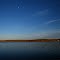 Moon over Typo Lake, Marvin W. Shubring Wildlife Management Area, Linwood, Minnesota