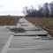 Abandoned boardwalk in Fort Snelling State Park
