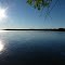 Sunrise over lake Belle Taine, taken from Camper's Paradise