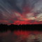 Sunset over Cross Lake near Pine City, MN