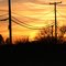 Power Lines and Orange Sky