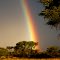 Rainbow during the Namibian sunset
