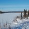 Koyukuk River in Bettles, Alaksa in Winter