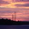 The Towers of Power with a Lake Wylie sunset