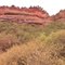 cool, overhanging rocks near blue sky trail
