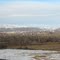 Downtown Yakima framed by Selah Gap