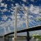 Summer Clouds and the Cable Bridge