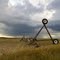 Ceresco, NE: Overturned Center Pivot, northwest of town