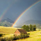 Rainbow at Ross Pass, viewed from Forswall Road