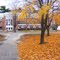 Looking down the quad at Charter House.