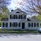White house with black shutters.