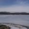 Frozen river, Cementon and Katerskill high peak and North mountain from Cheviot