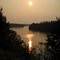 Sun sets on 7th lake, Inlet, NY in the Adirondacks