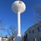 The water tower and the police station of Paw Paw
