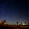 The crystal sphere of stars rotates about the Earth.  View true north from Hogback Road, near Wacombers Corners, Town of Baldwin, Chemung County, NY