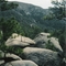 Rounded granite boulders
