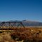 Train bridge and Sierra Blanca