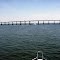 NORTH CAROLINA: CURRITUCK SOUND: approaching Wright Memorial Bridge