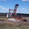 Abandoned dragline