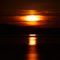 MOON OVER PYRMID LAKE NV.