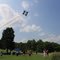 a blue fly-over