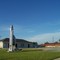 Stainless steel model of the Space Shuttle Challenger