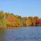Fall on Middle Branch Reservoir Looking North from Maple Rd