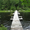 Footbridge between Lake Durant and Rock Pond