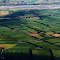 Land use (agriculture) and Rakaia River, South Island, New Zealand.