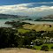 Lyttleton Harbour from above Living Springs