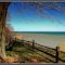 32°F windchill factor on April 18. at Lake Huron / 0°C Kalter Wind am Lake Huron