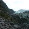 looking up along the side of Fox Glacier