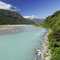 Glacial River north of MahiTahi, West Coast, Nieuw Zeeland